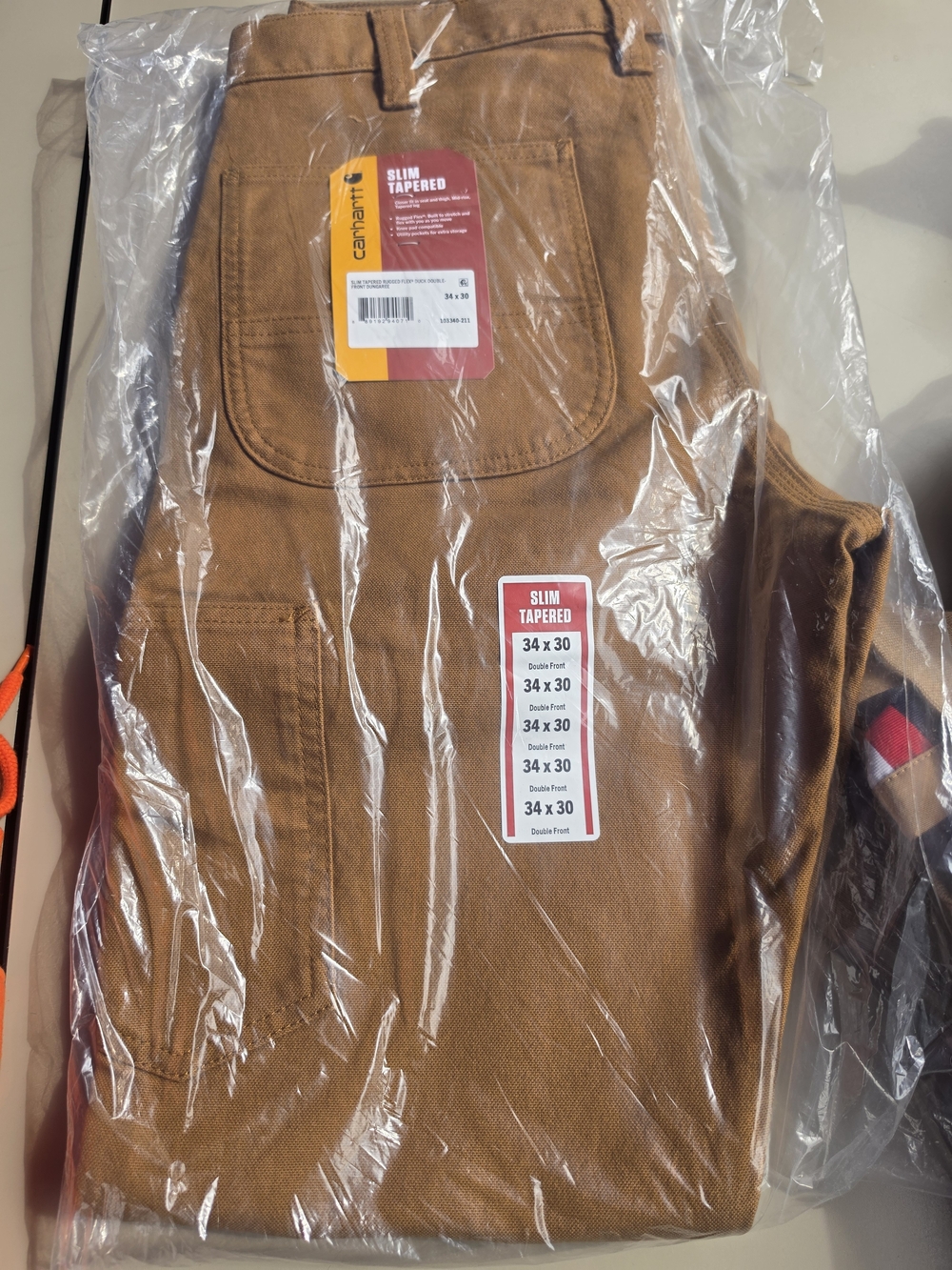 Carhartt Slim Tapered Men’s Work Pants — Brown